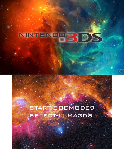 Blue & Orange Galaxy (3DS)