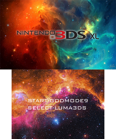 Blue & Orange Galaxy (3DSXL)