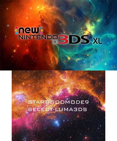 Blue & Orange Galaxy (N3DSXL)