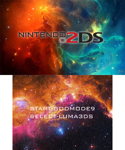 Blue & Orange Galaxy (2DS)