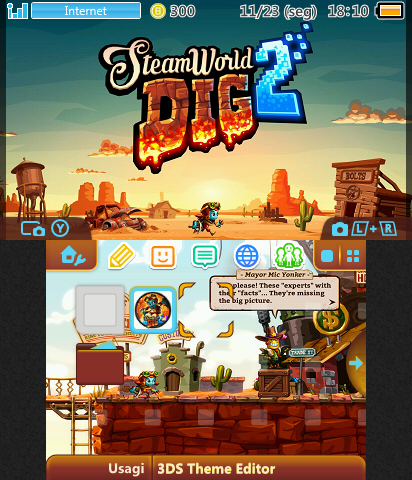 Steamworld Dig 2 3DS Theme