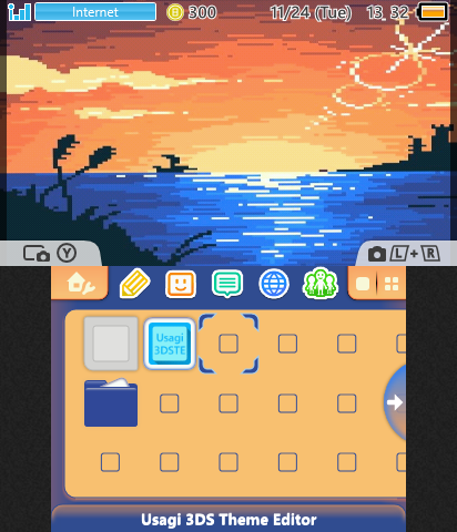 Pixel sunset
