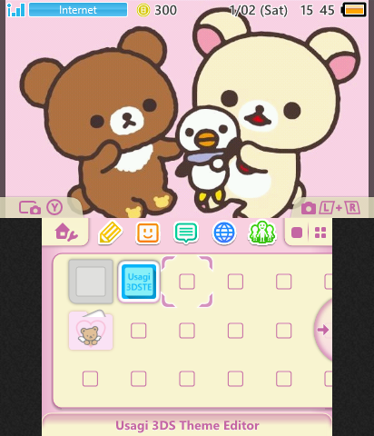 Cute pink rilakkuma bear theme