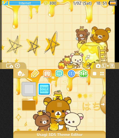Cute rilakkuma bear theme