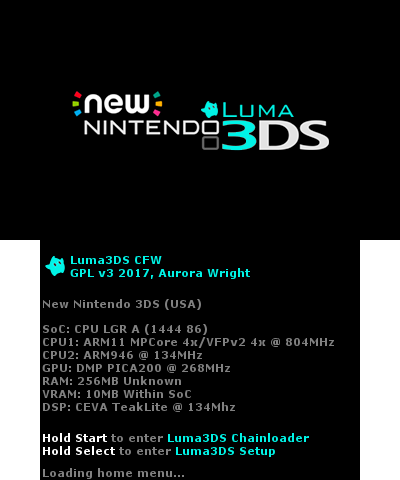 Luma3DS BIOS - NEW 3DS