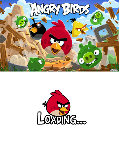 Angry Birds loading screen