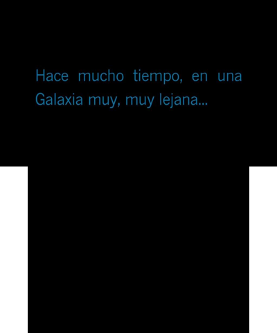 Star Wars intro español