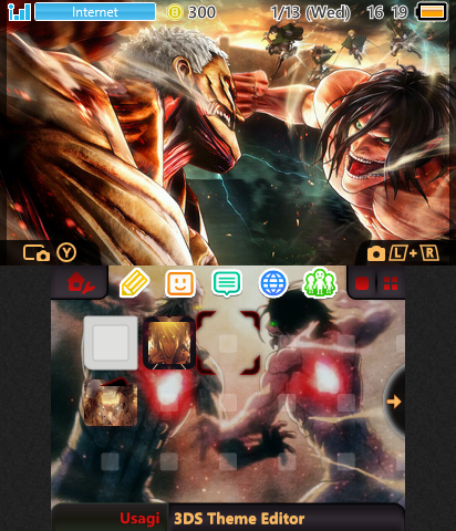 Eren VS Reiner Theme