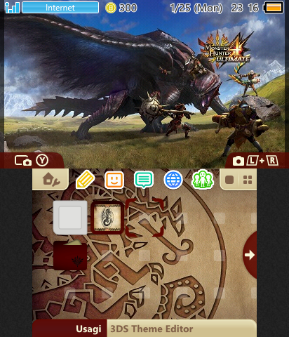 MH4U marroon style Theme