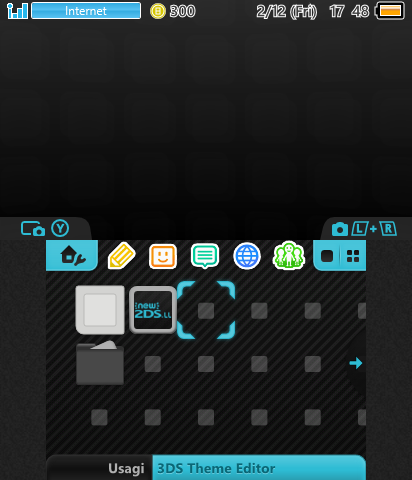 N2DSXL Black/Turquoise Theme
