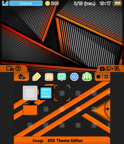 Orange 3DS theme