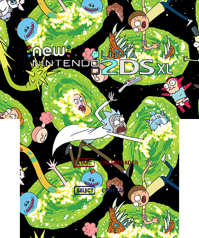 Rick and Morty Splash N2DSXL