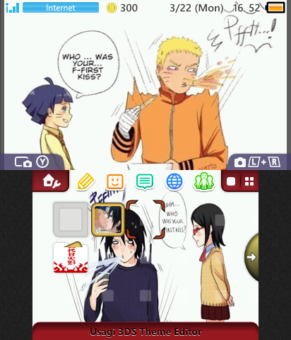 Naruto and Sasuke kiss meme