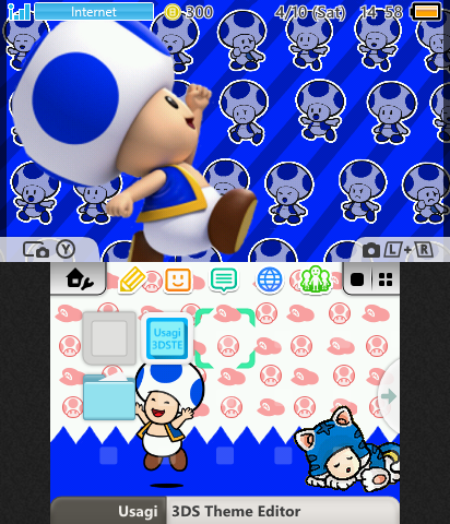 Blue Toad 3DS Theme