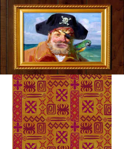 SpongeBob Pirate Painting