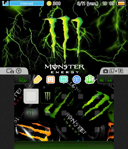 monster energy theme