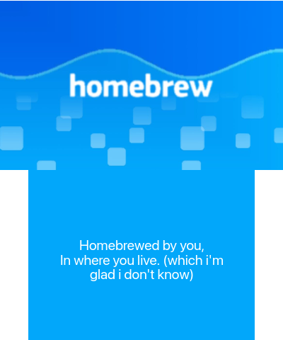 Homebrewed by you Splash Screen