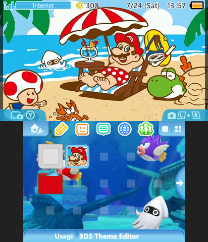 At the Beach with Mario!