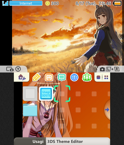 Holo Spice and wolf (sunset)
