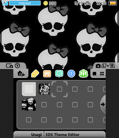 monster high black & white