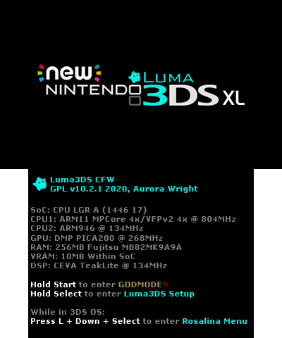 Luma v10.2.1 BIOS - New 3DS XL
