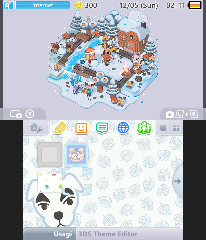 Animal Crossing Winter Theme