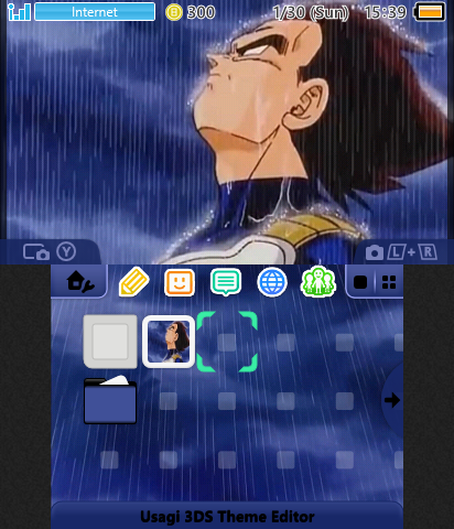 Vegeta crying in the rain