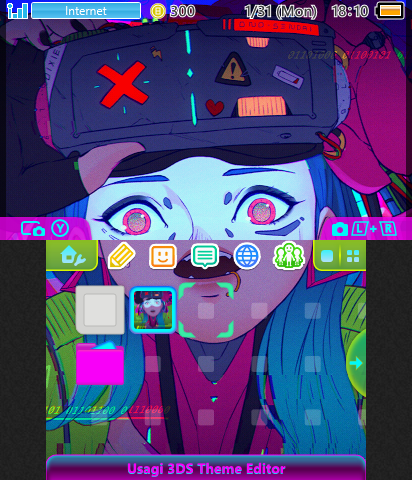 Cyberpunk Girl (w/Screen Gap)