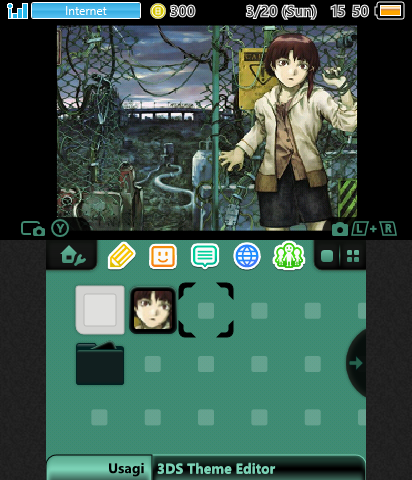 Green and Black Lain theme