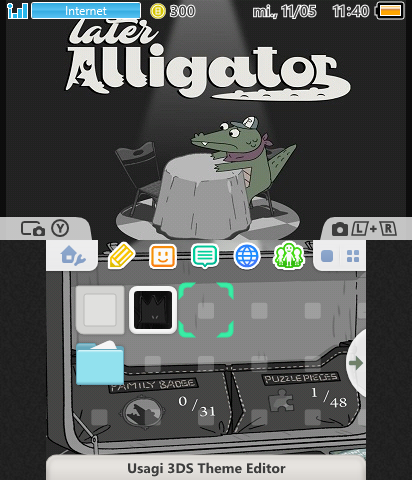 Later Alligator theme