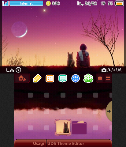 Boy and dog looking at the sky.