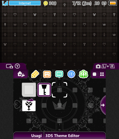 Kingdom Hearts - Black/Purple