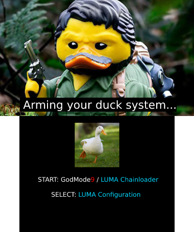 Armed duck splash