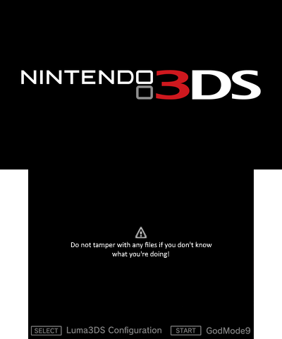 o3DS Basic Warning