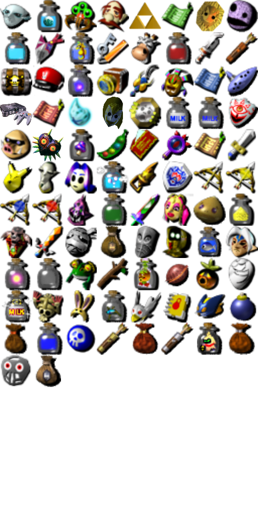 Majoras Mask N64 Icons