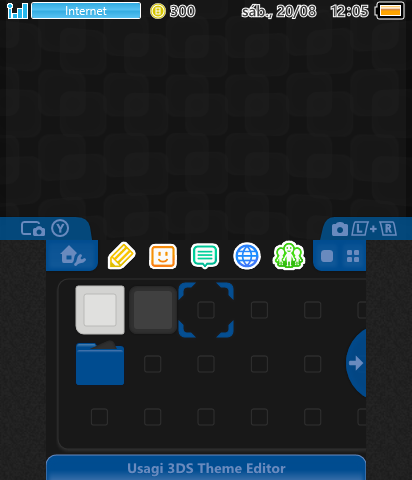 Black and Blue 2ds Theme by Igan