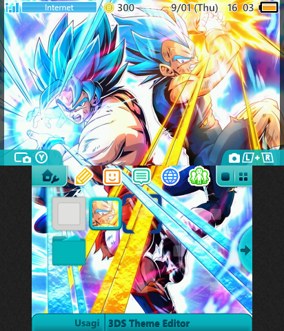 Super Saiyan Blue Goku & Vegeta from DBZ: Dokkan Battle.