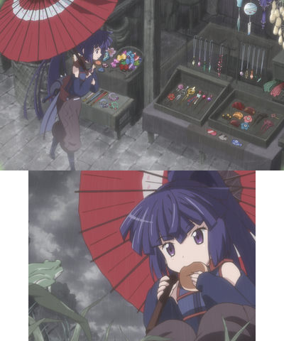 Akatsuki under the rain