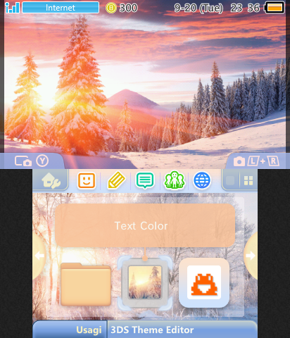 Winter Sunset Theme