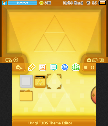 Minimalist Gold Zelda Theme