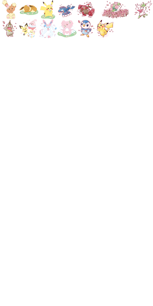 Spring Pokémon badges