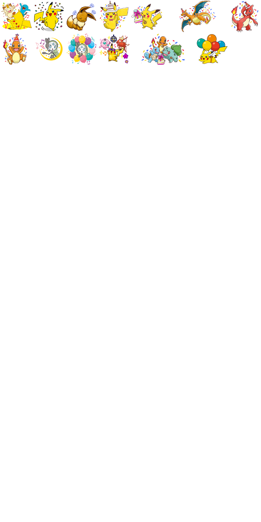 Pokémon celebration badges