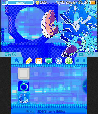 Sonic Cool Blue Theme