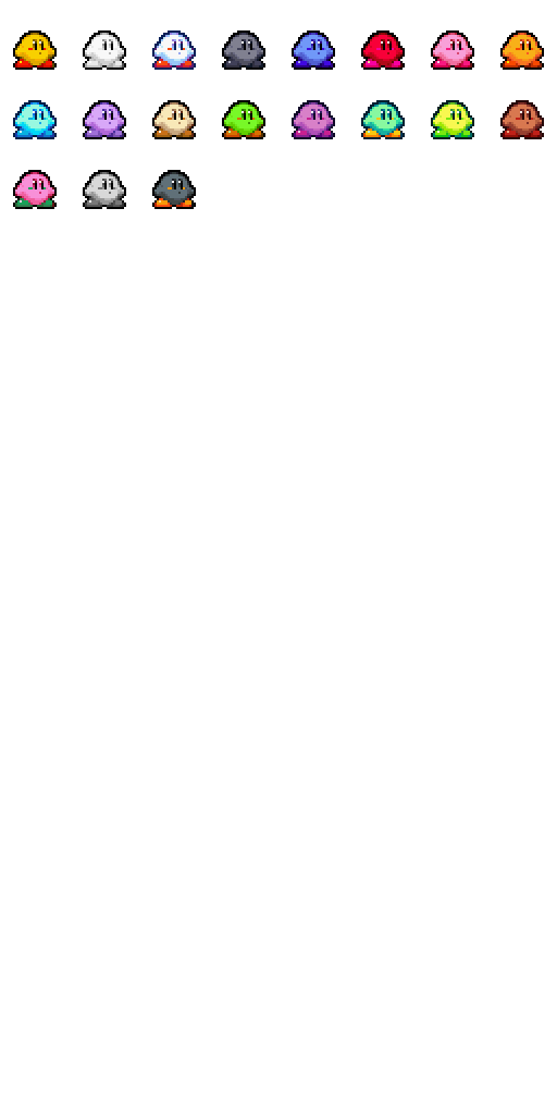 Kirby: Spray Paint Colors