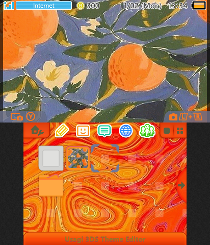 Orange Paint Art