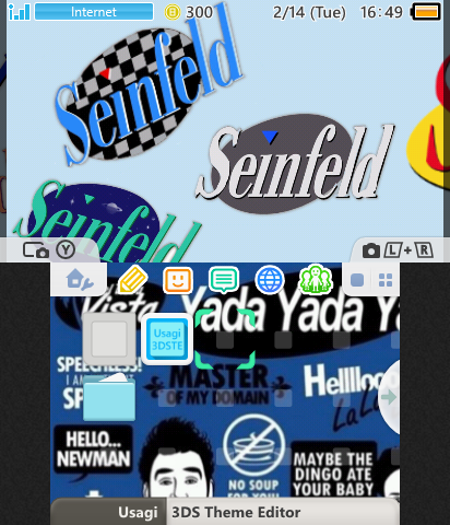 scrolling seinfeld theme