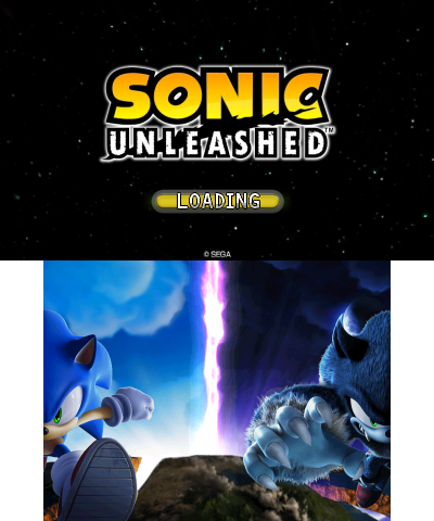Sonic Unleashed Title Screen