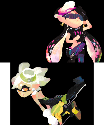 Squid Sisters splash