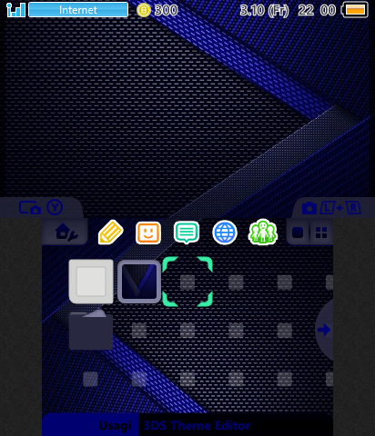 Blue Carbon Fiber Theme