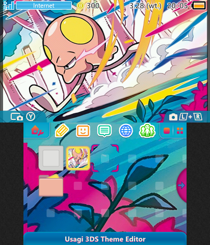 Toedscool Secret Rare 3DS Theme